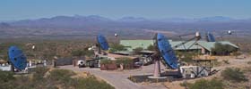 View of the FLWO basecamp where the VERITAS array is located.